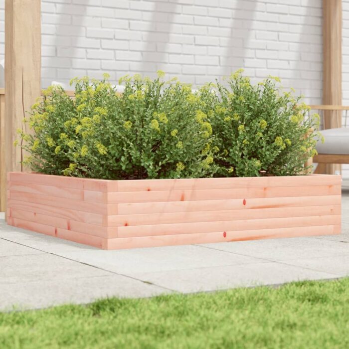 Jardinière 100x100x23 cm bois massif de douglas – Image 1