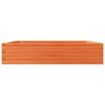 Jardinière cire marron 110x110x23 cm bois de pin massif – Image 4
