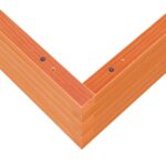 Jardinière cire marron 110x110x23 cm bois de pin massif – Image 6