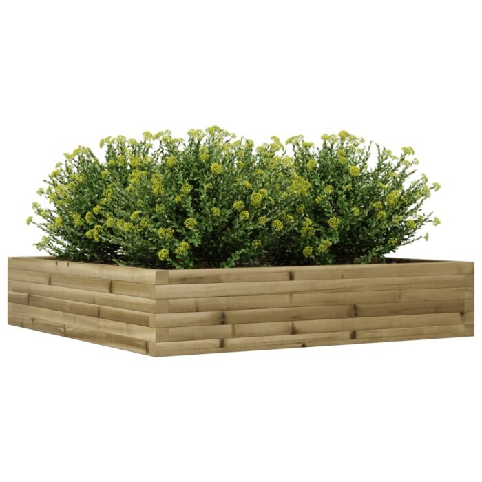Jardinière 110x110x23 cm bois de pin imprégné – Image 2
