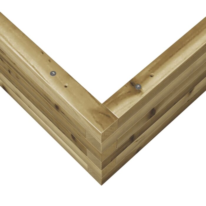 Jardinière 110x110x23 cm bois de pin imprégné – Image 6