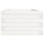 Jardinière blanc 90x40x23 cm bois de pin massif – Image 4