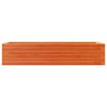 Jardinière cire marron 110x40x23 cm bois de pin massif – Image 3