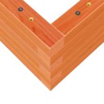 Jardinière cire marron 110x40x23 cm bois de pin massif – Image 6