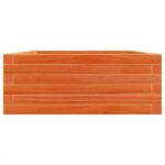 Jardinière cire marron 90x60x23 cm bois de pin massif – Image 4