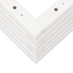Jardinière blanc 110x60x23 cm bois de pin massif – Image 6