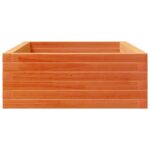 Jardinière cire marron 110x60x23 cm bois de pin massif – Image 4