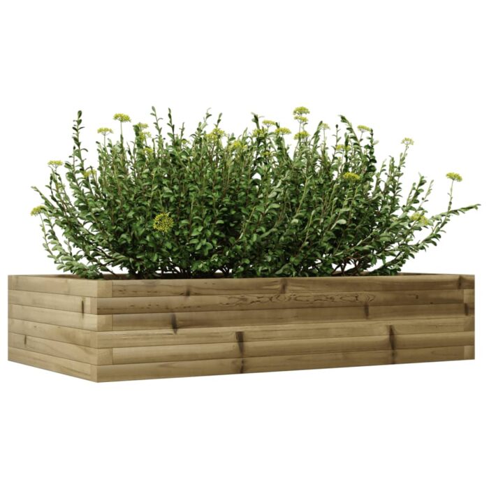 Jardinière 110x60x23 cm bois de pin imprégné – Image 2