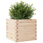 Jardinière 50x50x45,5 cm bois de pin massif – Image 2