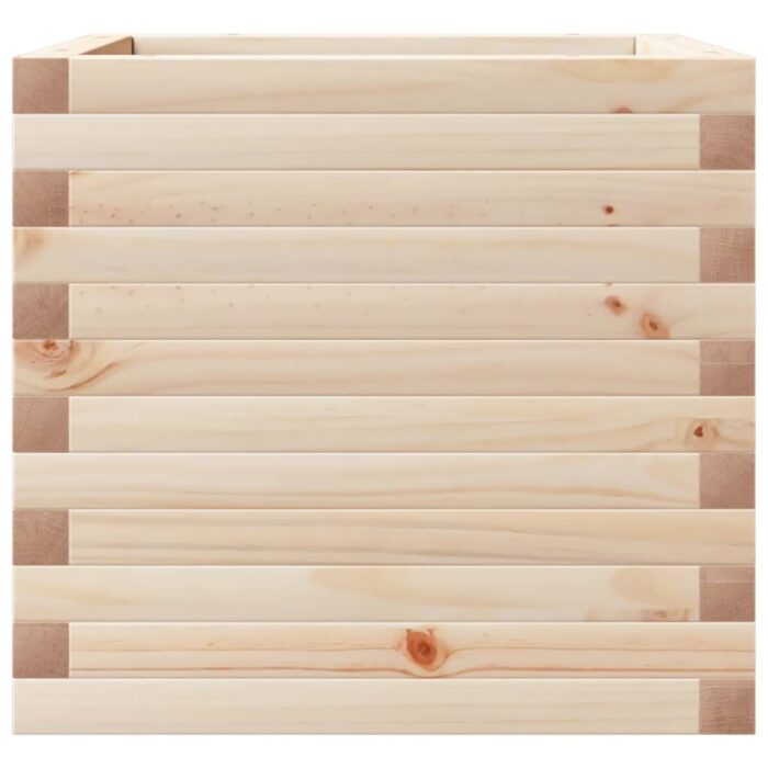 Jardinière 50x50x45,5 cm bois de pin massif – Image 4