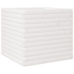 Jardinière blanc 50x50x45,5 cm bois de pin massif – Image 5