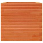 Jardinière cire marron 50x50x45,5 cm bois de pin massif – Image 4