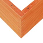 Jardinière cire marron 50x50x45,5 cm bois de pin massif – Image 6