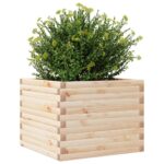 Jardinière 60x60x45,5 cm bois de pin massif – Image 2