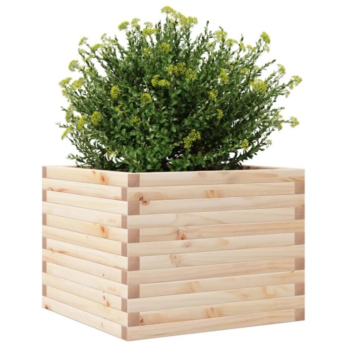Jardinière 60x60x45,5 cm bois de pin massif – Image 2