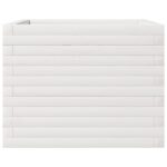 Jardinière blanc 60x60x45,5 cm bois de pin massif – Image 4