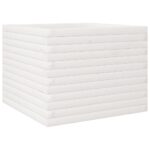 Jardinière blanc 60x60x45,5 cm bois de pin massif – Image 5