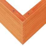 Jardinière cire marron 60x60x45,5 cm bois de pin massif – Image 6