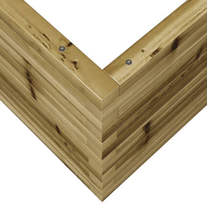 Jardinière 60x60x45,5 cm bois de pin imprégné – Image 6