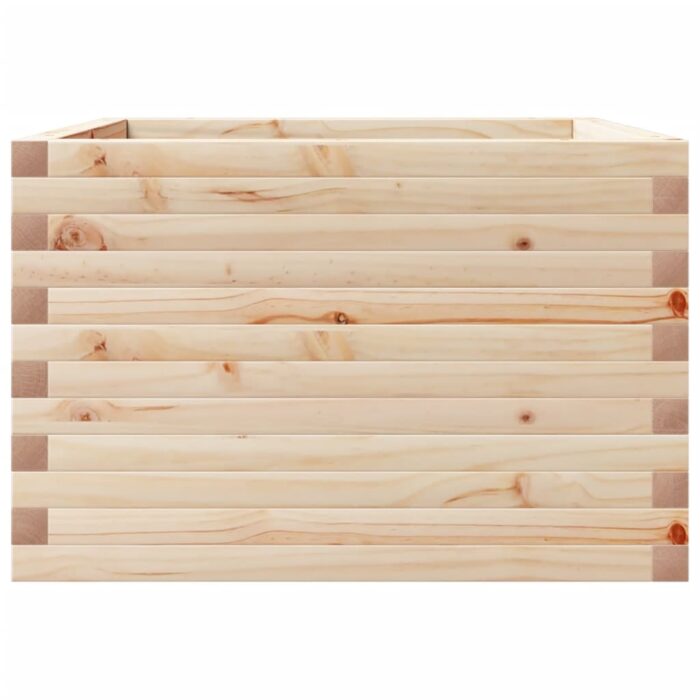 Jardinière 70x70x45,5 cm bois de pin massif – Image 3