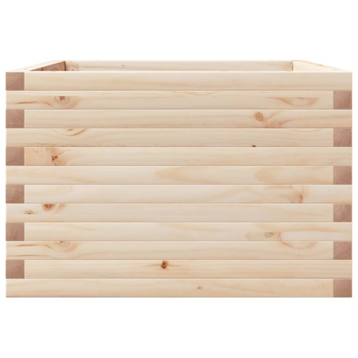 Jardinière 70x70x45,5 cm bois de pin massif – Image 4