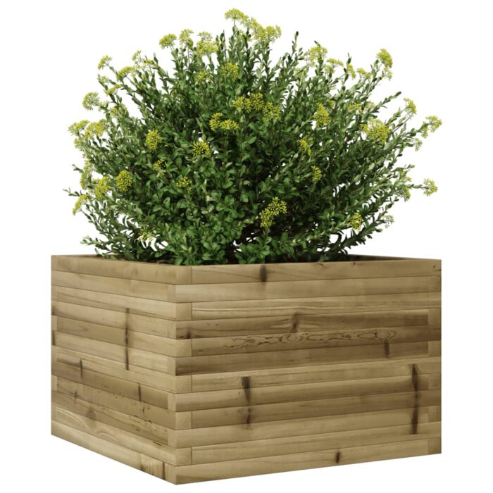 Jardinière 70x70x45,5 cm bois de pin imprégné – Image 2