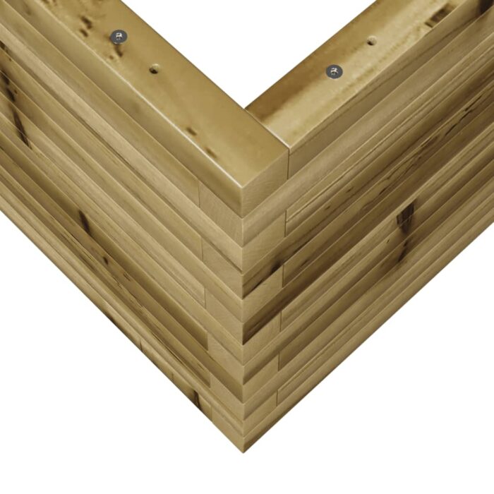 Jardinière 70x70x45,5 cm bois de pin imprégné – Image 6