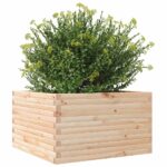 Jardinière 80x80x45,5 cm bois de pin massif – Image 2