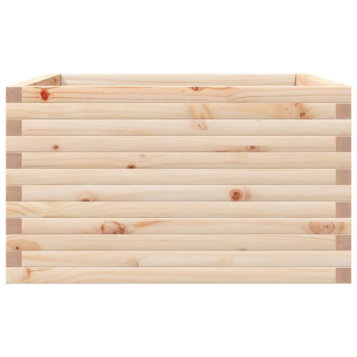 Jardinière 80x80x45,5 cm bois de pin massif – Image 3