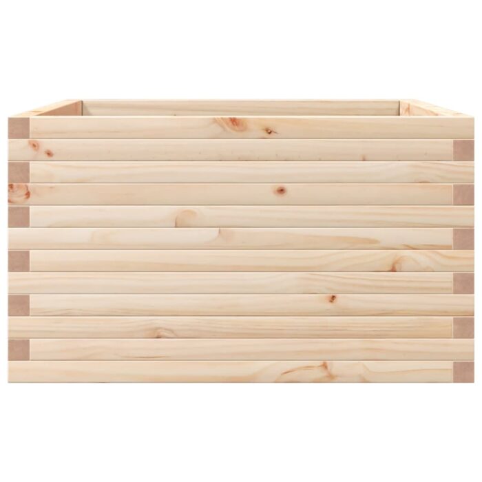 Jardinière 80x80x45,5 cm bois de pin massif – Image 4