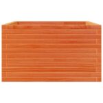 Jardinière cire marron 80x80x45,5 cm bois de pin massif – Image 3