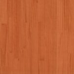 Jardinière cire marron 80x80x45,5 cm bois de pin massif – Image 7