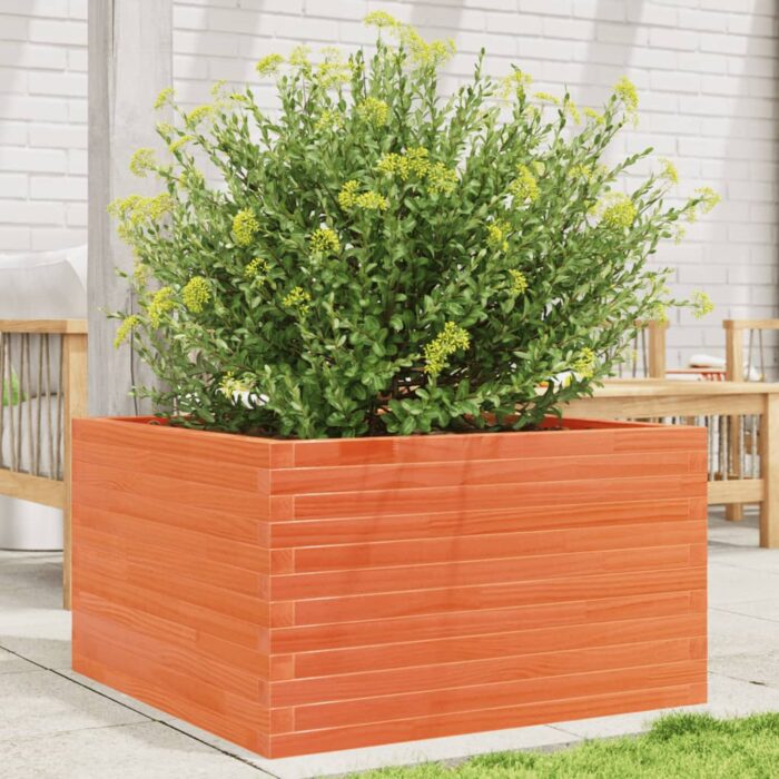 VXL8721102659836_m_en_hd_1.jpg Jardinière cire marron 80x80x45,5 cm bois de pin massif – Image 1