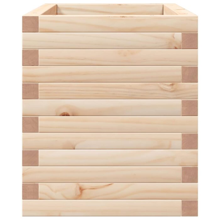 Jardinière 70x40x45,5 cm bois de pin massif – Image 4