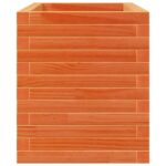 Jardinière cire marron 70x40x45,5 cm bois de pin massif – Image 4