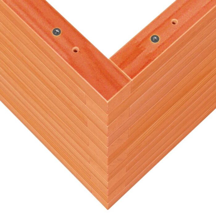 Jardinière cire marron 70x40x45,5 cm bois de pin massif – Image 6