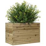Jardinière 70x40x45,5 cm bois de pin imprégné – Image 2