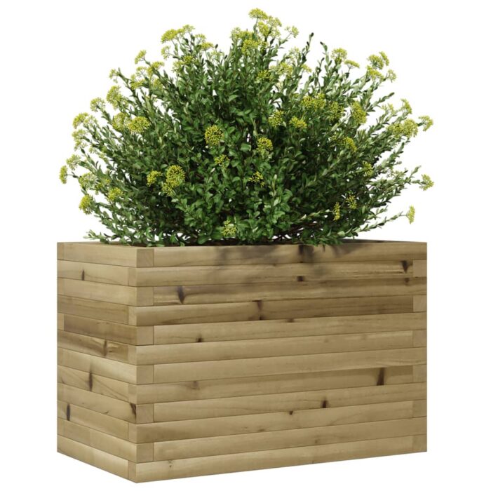 Jardinière 70x40x45,5 cm bois de pin imprégné – Image 2
