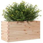 Jardinière 90x40x45,5 cm bois de pin massif – Image 2