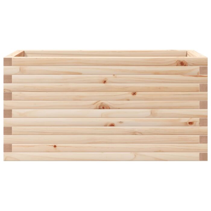 Jardinière 90x40x45,5 cm bois de pin massif – Image 3