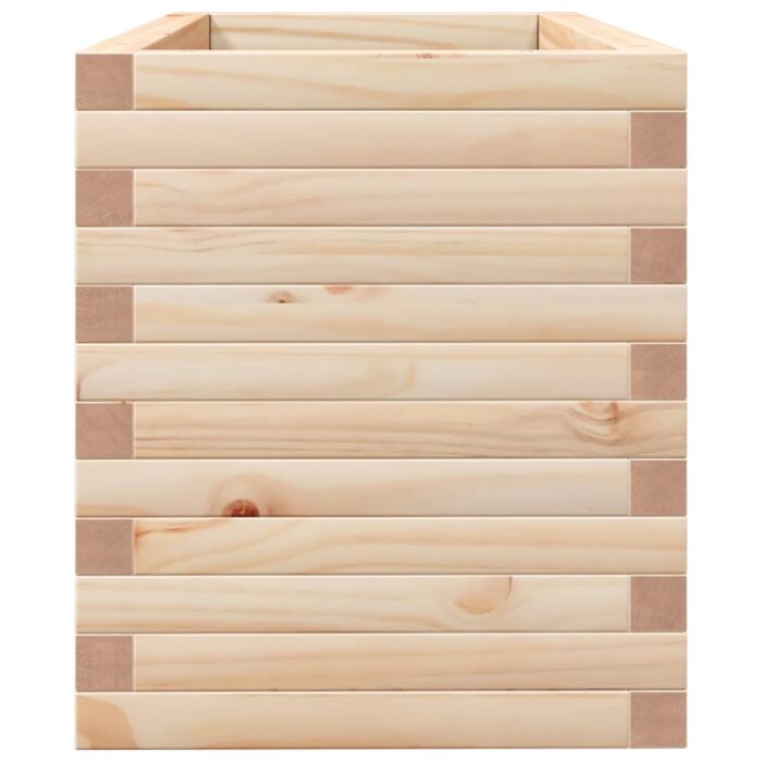 Jardinière 90x40x45,5 cm bois de pin massif – Image 4