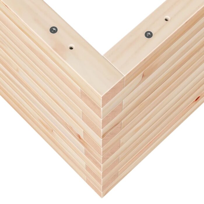 Jardinière 90x40x45,5 cm bois de pin massif – Image 6