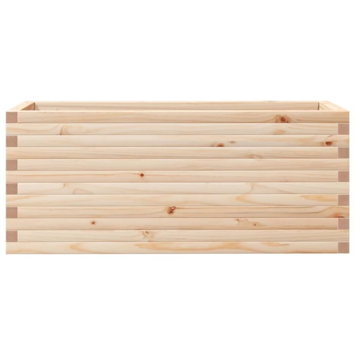 Jardinière 110x40x45,5 cm bois de pin massif – Image 3