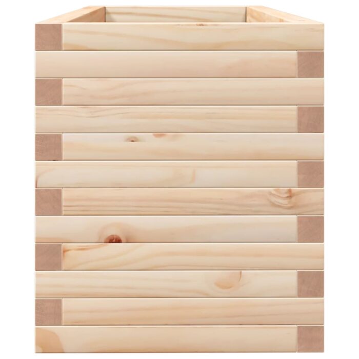 Jardinière 110x40x45,5 cm bois de pin massif – Image 4