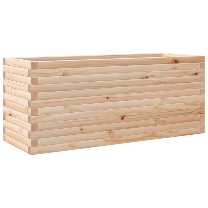 Jardinière 110x40x45,5 cm bois de pin massif – Image 5