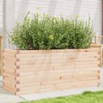 Jardinière 110x40x45,5 cm bois de pin massif