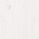 Jardinière blanc 110x40x45,5 cm bois de pin massif – Image 7