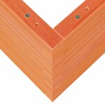 Jardinière cire marron 110x40x45,5 cm bois de pin massif – Image 6