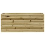 Jardinière 110x40x45,5 cm bois de pin imprégné – Image 3