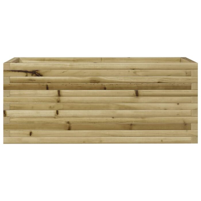 Jardinière 110x40x45,5 cm bois de pin imprégné – Image 3